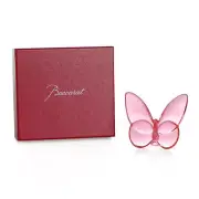 NEW BACCARAT CRYSTAL PAPILLON LUCKY BUTTERFLY PINK #2814724 BRAND NIB SAVE$ F/SH