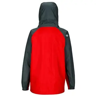 [特價] Marmot 美國 兒童 Precip防水外套 兒童 風雨衣 透氣 登山 健行 灰紅 50900-6888