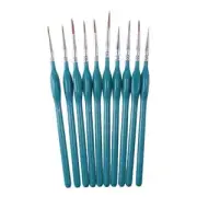 Wood Small Paint Brush Blue Detail Paint Brushes for Painting