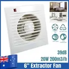 6'' 200mm Ventilation Extractor Exhaust Fan Blower Window Wall Kitchen Bathroom