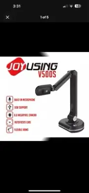 JOYUSING V500S Joy-DocCam Document Camera, 1/4" CMOS Sensor, 8.0 Megapixel