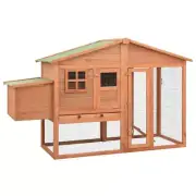NNEVL Chicken Coop with Nest Box Solid Fir Wood