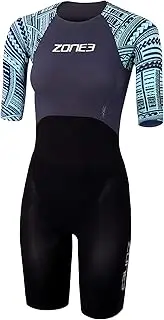 [ZONE3] Women's Kona Target Short Sleeve Swimskin