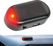 Car Alarm Light | Alarm Warning Solar Power Lamp - Simulated Anti-Theft Security Light, Fake Lamp with USB Port for Most Cars Automotive Warning Foccar