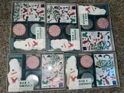 Meri Meri Build A Snowman Cup Cake Kit w/Topper Sticker & Cases 10 Pack Lot