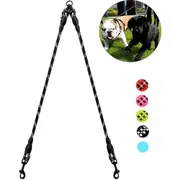 Durable Double Coupler Reflective Strong 360o no Tangle Leash for Small, Medium, and Large Dogs