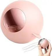 zzhugyin Lint Roller Hair Remover Ball,Washable Reusable Gel Lint Roller for Pet Hair,Portable Diatom Mud Ball,Washable Clean Clothes, Sofas, Sofas, Furniture, Carpets, Beds (Pink),Pink,Transparent