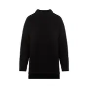 [Jil Sander] Jil Sander-Black Wool Pullover-Donna 34 DE