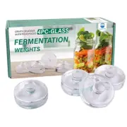 4 Pack Easy Grip Handle Glass Fermentation Weights Great Mason Jar Wide Mouth