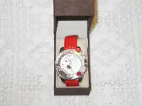 在飛比找Yahoo!奇摩拍賣優惠-裝飾手錶(YAQIN)外銷歐洲  紅色系列 水晶錶面