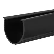 16 Feet Garage Door Seal Bottom Weather Seal, U-Shape Rubber Stripping, Black