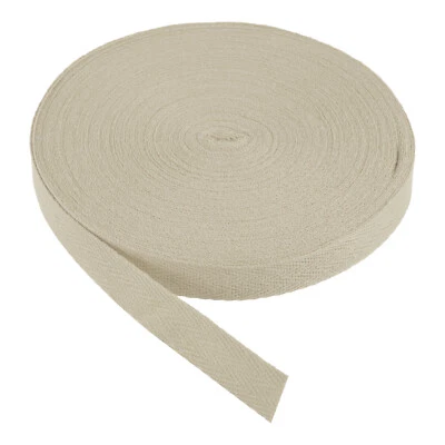 Cotton Twill Tape 5/8" 25 Yards Cotton Ribbon Bias Binding Tape Light Apricot