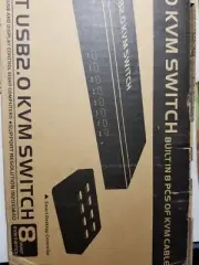 TNP Products KVM_SW_8X_801UKL KVM Switch Box - Black