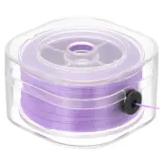 1 Pcs Flat Stretchy Bracelet String, 0.8mm 109 Yards Crystal Elastic, Purple