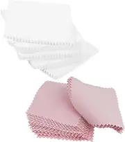 CIMAXIC Microfiber Jewelry Cleaning Cloth 100pcs Set Polishing Cloth for Jewelry Scratch Remover Gentle Formula Ideal for Home Travel