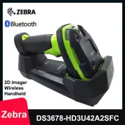 Zebra DS3678-HD2F003VZCN Bluetooth Wireless Barcode Scanner w/ Cradle & Battery