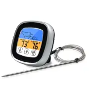 Digital Thermometer Kitchen Meat Probe Thermometer with Touchscreen LCD Display