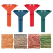 Coin Sorter Tubes Set of 4 with Coin Wrappers Assorted 100Pcs for Quarter,9456