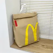 Realistic Mcdonalds Backpack/Messenger Side Bag - Large Capacity Fast Food Gift Pocket Shoulder Bag