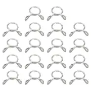 Fuel Line Hose Clips, 18Pcs 8mm 304 Stainless Steel Tubing Spring Clamps