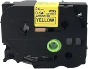 NEOUZA ACD.Auto Black On Yellow Label Tape Compatible for Brother Tz 651 Tze 651 P-Touch 24Mmx8M