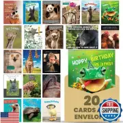 Leanin' Tree Wildly Funny - Made In USA - 20 Assorted Cards with Envelopes Al