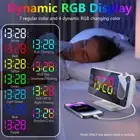 J Digital 180°Projection Alarm Clock With Dynamic RGB Light Brightness Adjus 3