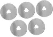 Operitacx 5 Pcs Patchwork Cutter Blades Fabric Paper Leather Quilting Sewing Craft Knife Blades Trimmer Replacement Rotary Cutter 45mm