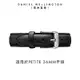 Daniel Wellington DW 錶帶 Petite Sheffield 16mm爵士黑真皮錶帶-銀 DW00200246