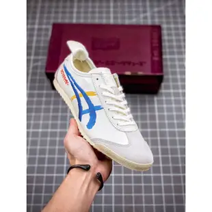 Onitsuka Tiger Nippon Shoes 日本製造歌舞伎白色藍色黃色中性免費紙袋