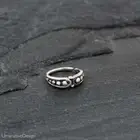 Silver Leaf Cartilage Clicker Earrings 18g Helix Hoop Nose Ring Jewelry for Her