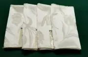 Table Decor New-Old Stock Tulip Pattern Napkins WITH TAGS Champagne White Yellow