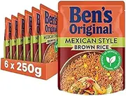 Mars Food BEN'S ORIGINAL Rice Brown Mexican Style 6x250g Pouch