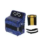 22 Key Diatonic Accordion 8 Bass Professional Button Accordion Instrument for...