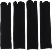 [Fiocias] 2 Pairs of Socks Clog Socks Flip Flops for Men And Women, Black, 34cm