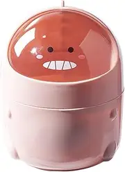WATIIFUFU Flip Trash Can Waste Paper Container Dinosaur Trash Can Trash Container for Cars Garbage Bin Nursery Trash Can Garbage Can Bin with Lid Living Room Trash Can Car Trash Can Pink Pp