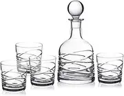 [Royal Doulton] Saturn Decanter with 4-Pieces Tumblers Set