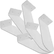 Zerodeko 6pcs Acrylic Floating Shoe Rack for Sneakers Sturdy Basketball Shoe Display Shelves Easy to Install for Entryway and Closet Organization