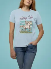 Vintage Cowboy Cat T-shirt, Retro Western Pet Tee, Unisex Graphic Shirt