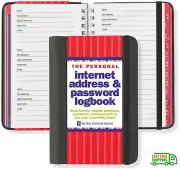 Internet Password Address Book Keeper Manager Notebook Personal Logbook 4"x 6"