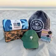 Sand Free Beach Towel Gift Set - Double - Santorini