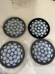 TUPPERWARE Fountain Blue COASTERS SET OF 4