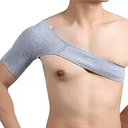 【2 PACK】 Sports Shoulder Brace for Men and Women, Support and Compression Sleeve for Torn Rotator Cuff, Tendonitis, Dislocation, Adjustable Shoulder Wrap for Men and Women, Grey,S