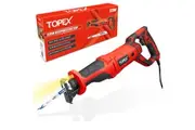 TOPEX Reciprocating Saw, 920W Quickly Cut Depth in Wood and Metal Cutting, 22mm Stroke Length
