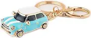 [JOYUETLAN] Kawaii Cute Rhinestone Car Shape As Charms Car Key Chains Key Ring Tassels keyring keychains linnor Women Bag Charms DIY (Light blue)