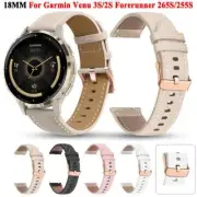 For Garmin Venu 3S 2S Forerunner 255S 265S Vivoactive 4S Leather Strap Wristband