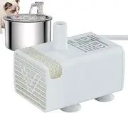 Cat Water Fountain Pump Replacement, Functional Pet Drinking Fountain Pump, Ultra Quiet Submersible Motor, Circulating Water Purifier for Pet Drinking Dispenser