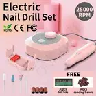 Electric Art Nail Drill Manicure Pedicure Tool Grinder Kit File Sanding Bands