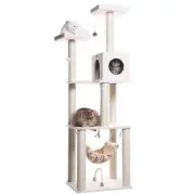 Armarkat Model B7301 Classic Cat Tree in Ivory, Jackson Galaxy Approved, Four Le