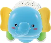 Toyvian Cognitive Musical Crawling for Boy Girl Cartoon Elephant Guidance Plaything Interactive Developmental for Engaging Sound and Light Features Safe Material